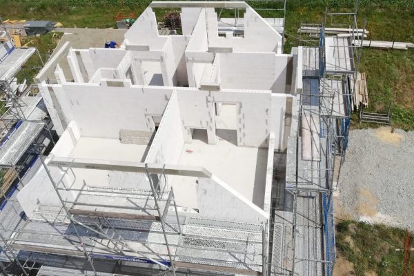 Rohbau von Oben KHS BAU