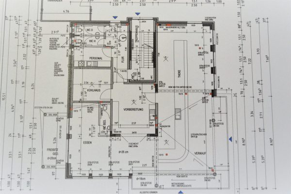 Planungsskizze Gewerbebau KHS BAU