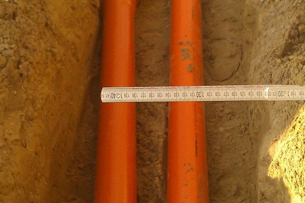 KHS BAU Dichtheitsprüfung Rohrabstand